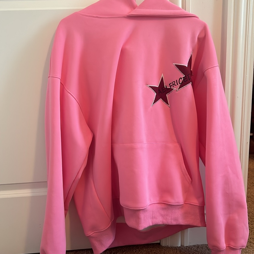 Aelfric Eden Star Print Color Contrast Hoodie
